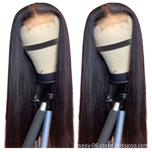 Best Selling In Africa Peruvian Human Hair Extensioinss Wigs Glueless Lace Closure Wig For Black Women